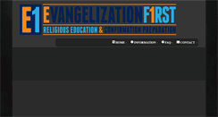 Desktop Screenshot of evangelismfirst.com